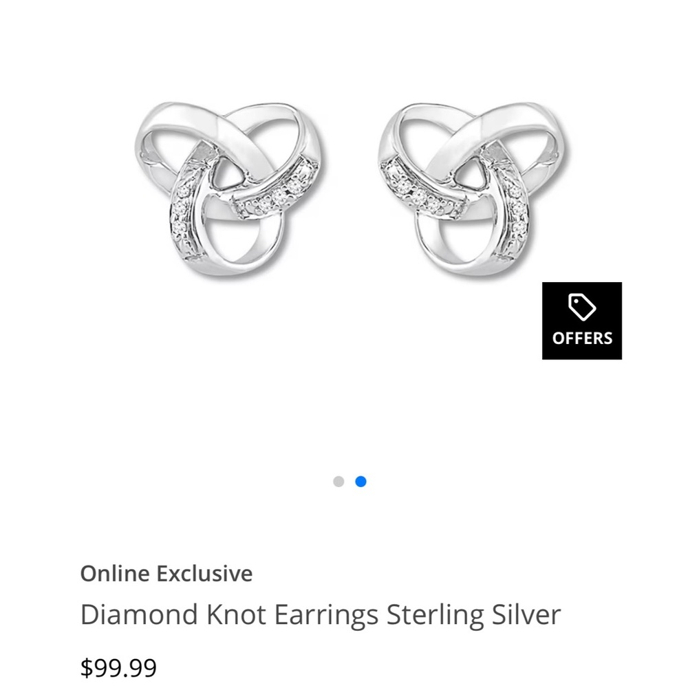 KAY Diamond Knot Earrings